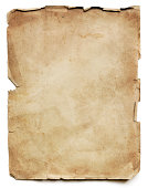 istock Old Paper Sheet Isolated 456106063
