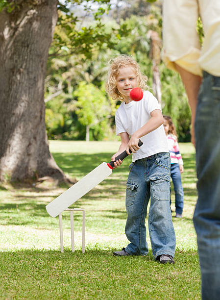 istock Boy about to hit a cricket ball 456106375