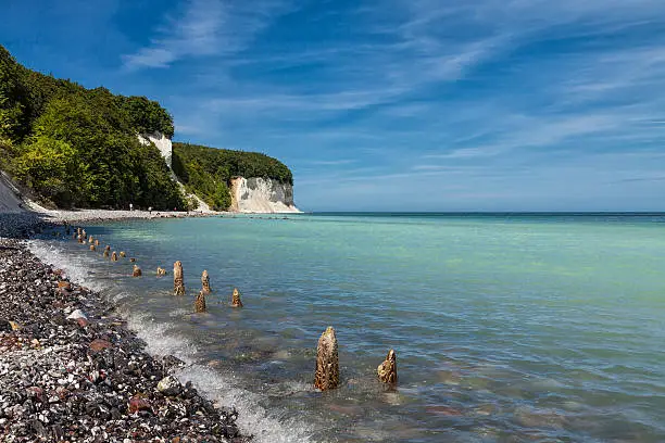 On shore of the Baltic Sea on the island Ruegen(Germany).