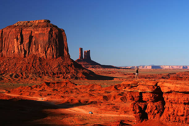 istock Young woman at Monument Valley 456112541