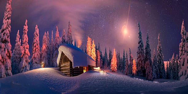 istock Christmas in the Carpathians 456113019