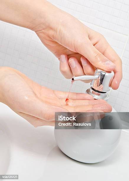 Foaming Hand Soap For Washing Hands Stock Photo - Download Image Now - Bacterium, Bottle, Change Dispenser