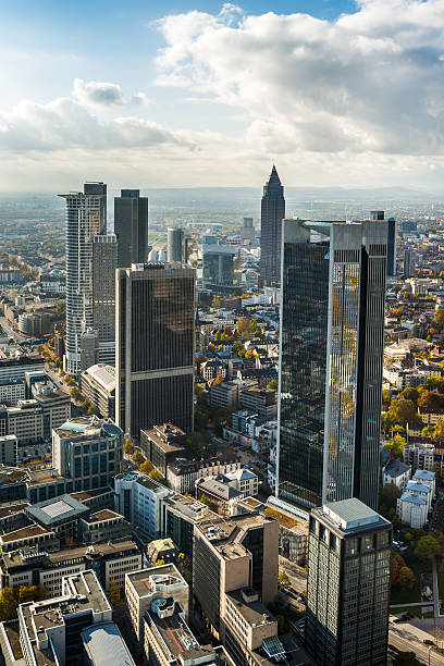 Germany Frankfurt city skyline stock photo