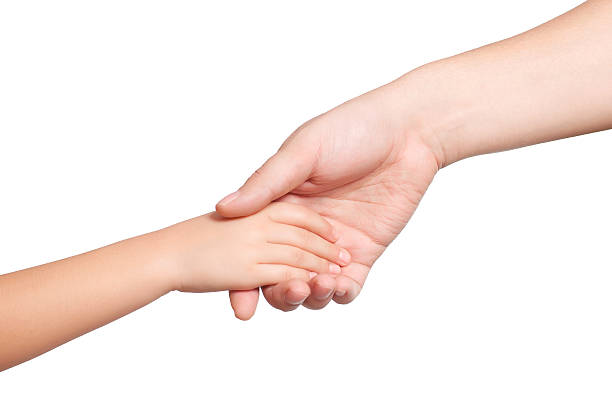 istock isolated men and children hand hold each other 456134703