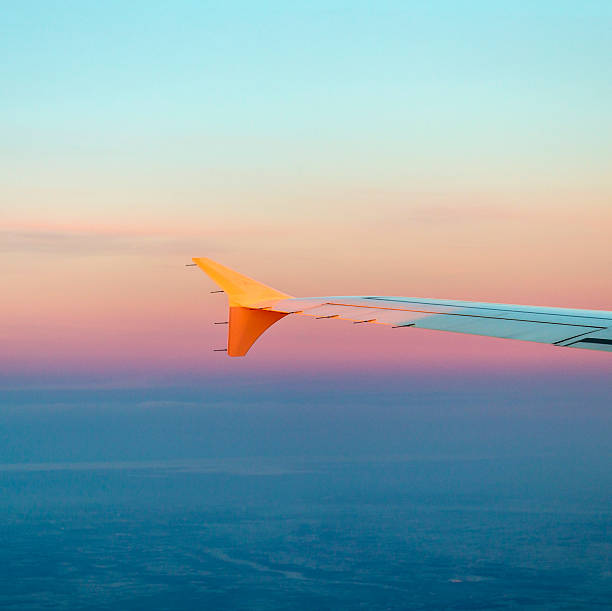 istock wing of aircraft 456267775