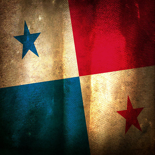 istock Old grunge flag of Panama 456503037