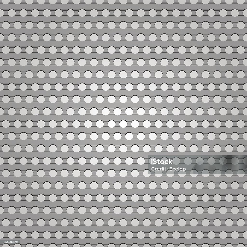 Seamless Metal Surface Background Perforated Sheet Stock Illustration
