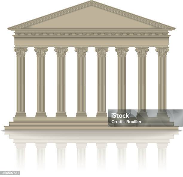Romangreco Pantheon - Immagini vettoriali stock e altre immagini di Fastigio - Fastigio, Stile greco classico, Architettura