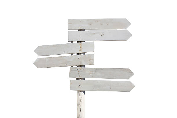 istock White wooden sign 456512773
