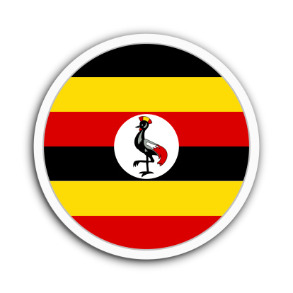 Badge flag of the Uganda