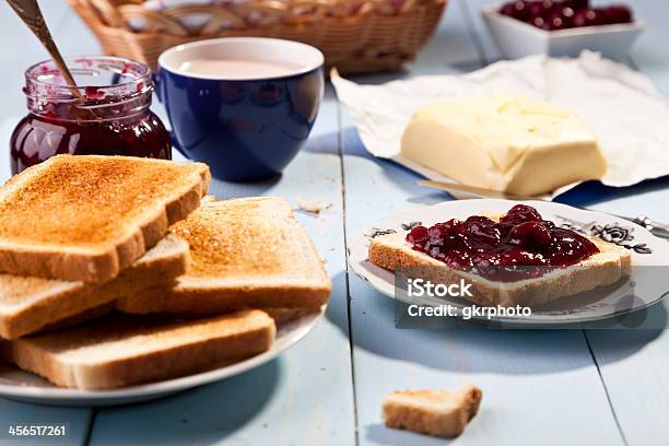 Breakfast With Bread Toast Stock Photo - Download Image Now - Baked Pastry Item, Bakery, Baking