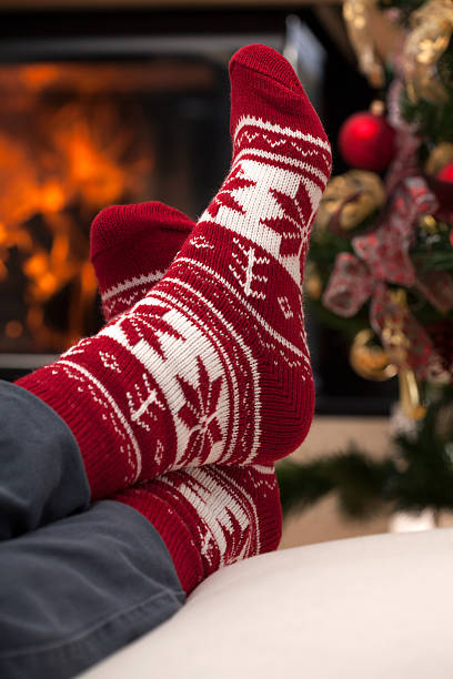 istock Christmas relax after skiing in mountains 456522907