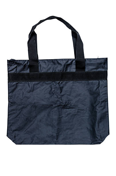 istock black shopping bag on white background 456529789