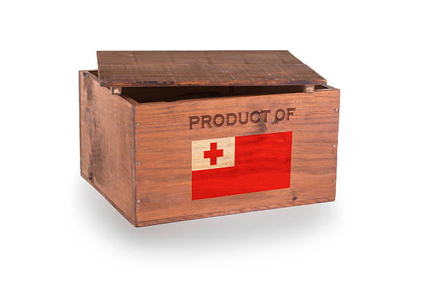 istock Wooden crate isolated on a white background 456535843