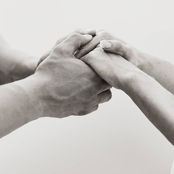 istock Hands of heterosexual couple. 456535919