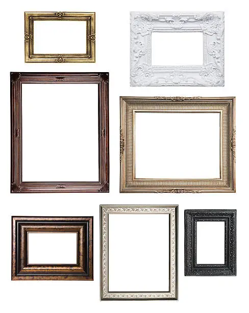 Photo of Various empty classical frame collections