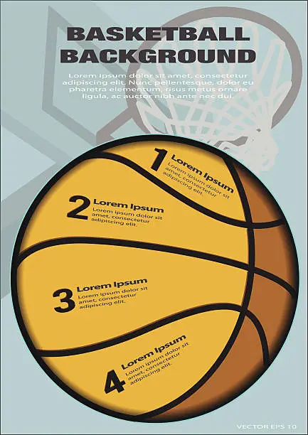 Vector illustration of Basketball Theme Backgrounds