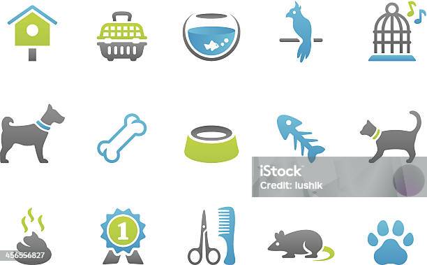 Stampico Icons Pets Stock Illustration - Download Image Now - Dog, Domestic Cat, Vector