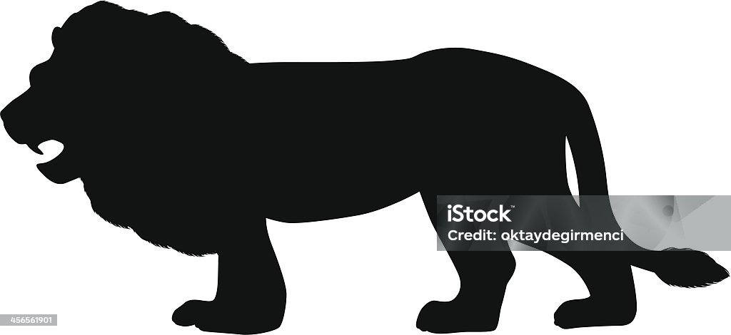 Lion Lion Silhouette Animal stock vector