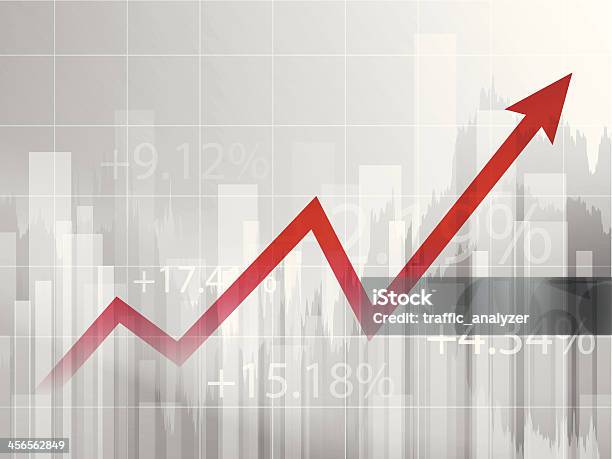 Stock Market Chart Stock Illustration - Download Image Now - Graph, Stock Market and Exchange, Moving Up