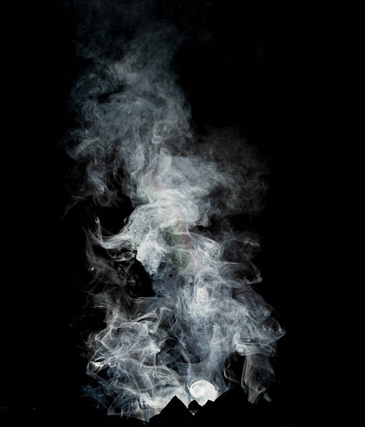 istock Smoke fragments on a black background 456563983
