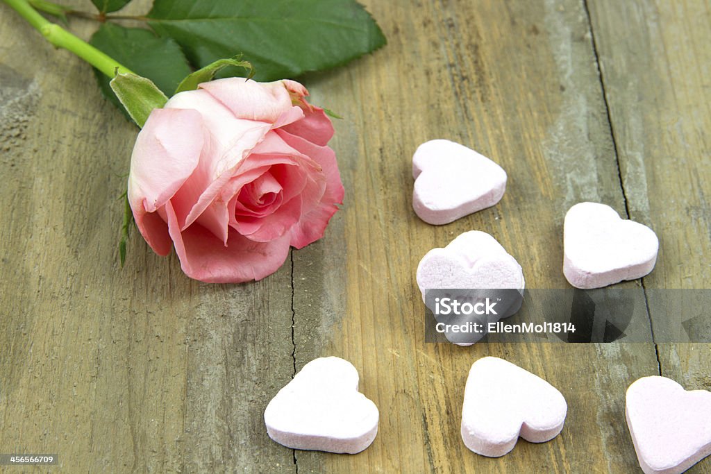 Rosa e doces rosa coração - Foto de stock de Alimentação Não-saudável royalty-free