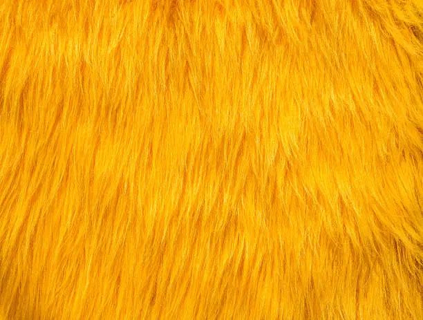 yellow fabric fur texture background