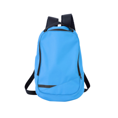 Blue rucksack isolated on white background w/ clipping path.