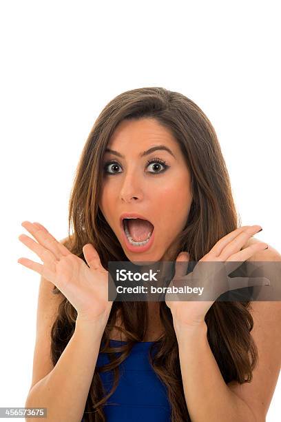 Surprised Young Woman Stock Photo - Download Image Now - 20-24 Years, 20-29 Years, Adolescence