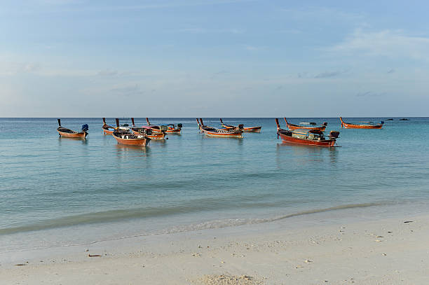istock Traditional longtail boat in Lipe island, Thailand 456583729