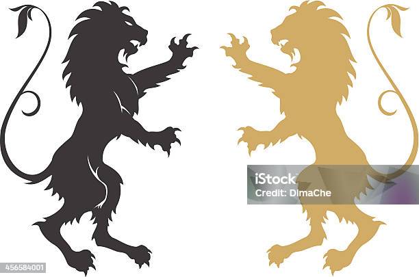 Armorial Lions Stock Illustration - Download Image Now - Lion - Feline, Coat Of Arms, Majestic