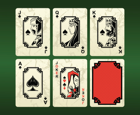 Playing cards (spades)