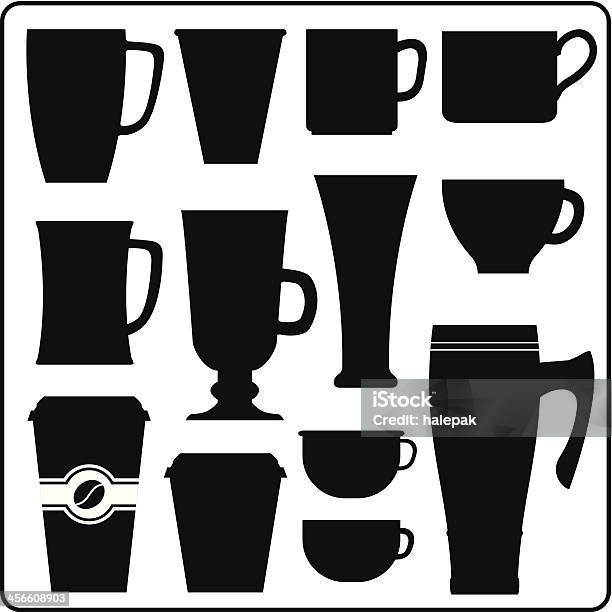 Kawa I Herbata Na Gorące Napoje - Stockowe grafiki wektorowe i więcej obrazów Sylwetka - Sylwetka, Filiżanka do kawy, Filiżanka