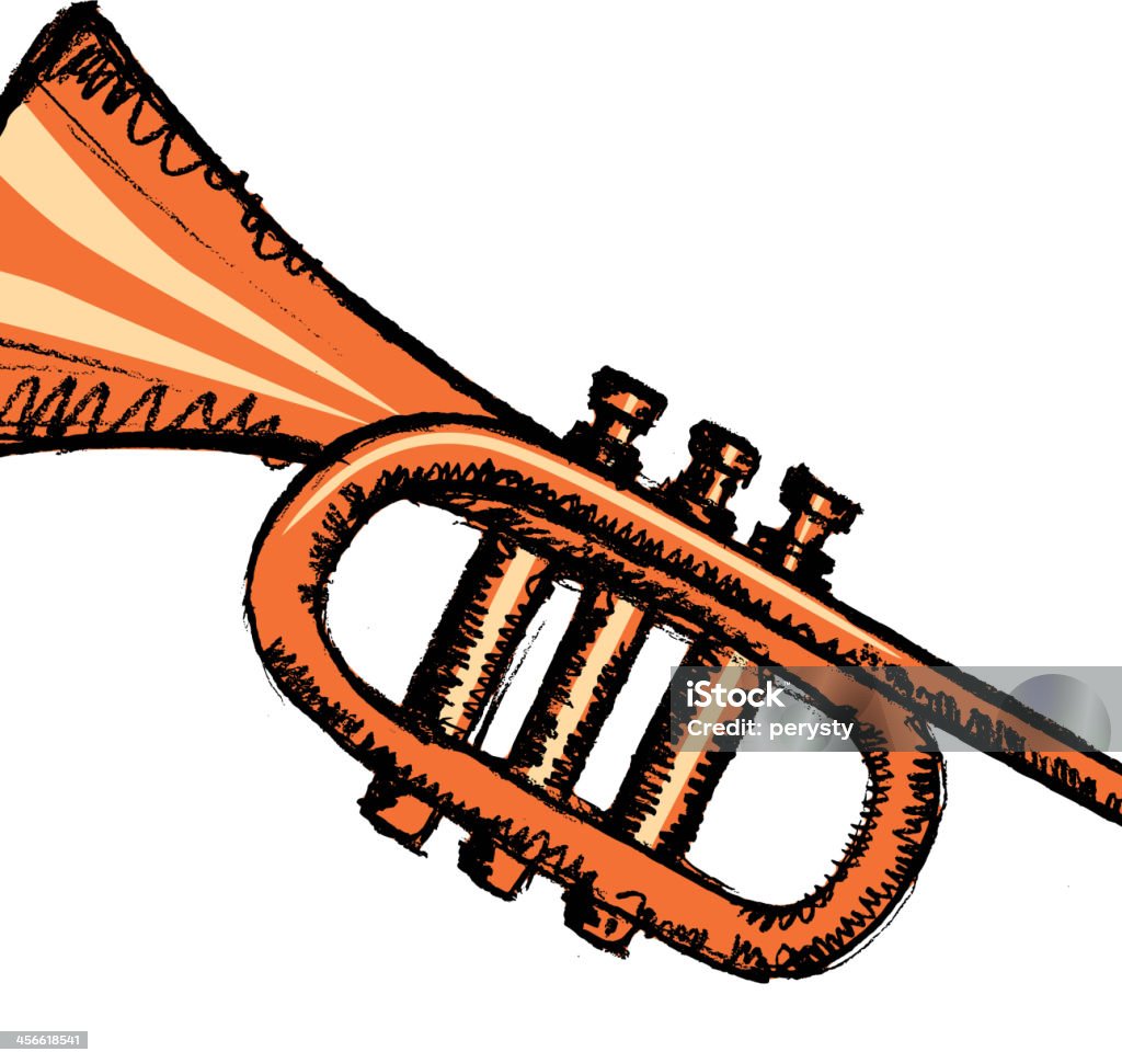 horn, musical instrument - Lizenzfrei Bildkomposition und Technik Vektorgrafik
