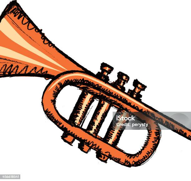 Рог Музыкальный Инструмент — стоковая векторная графика и другие изображения на тему Векторная графика - Векторная графика, Гармония, Изображение