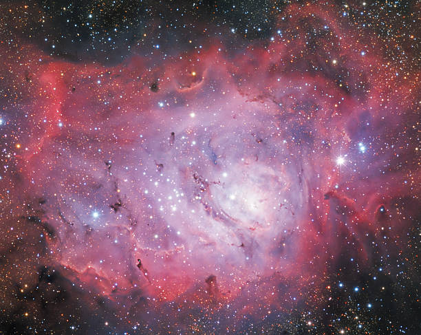 星雲��サジタリウスの星座 - lagoon nebula ストックフォトと画像