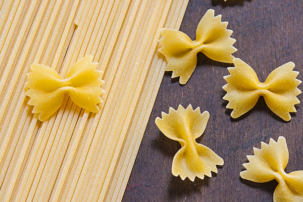 istock Dry pasta in the shape of bows 456621939