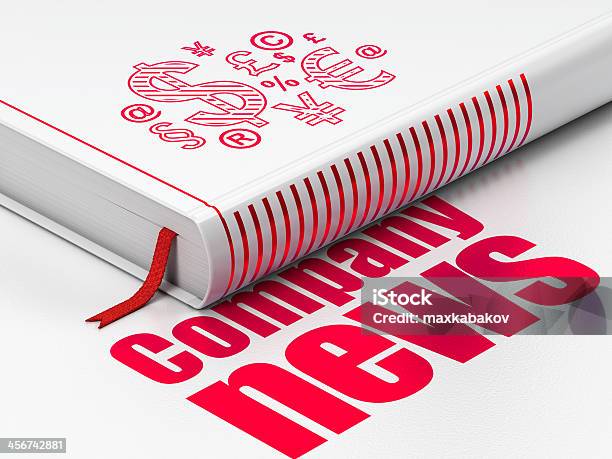 News Concept Book Finance Symbol Company On White Stock Photo - Download Image Now
