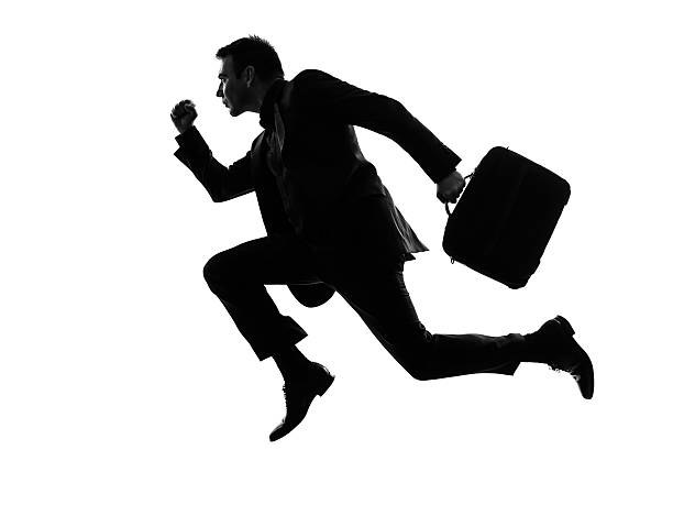 istock business man traveler running silhouette 456747853