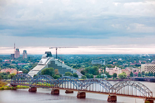 istock Riga, cityscape from Latvian Academy of Sciences 456755587