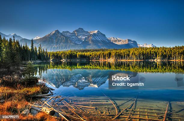 Herbert Lake Stock Photo - Download Image Now - Alberta, Autumn, Banff National Park