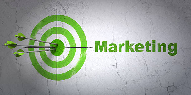 istock Target and Marketing on wall background 456799571