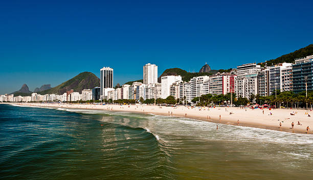 istock Panoramic view of Copacabana beach in Rio de Janeiro 456819227
