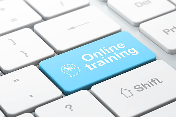 istock Education concept: Head With Finance Symbol and Online 456852349