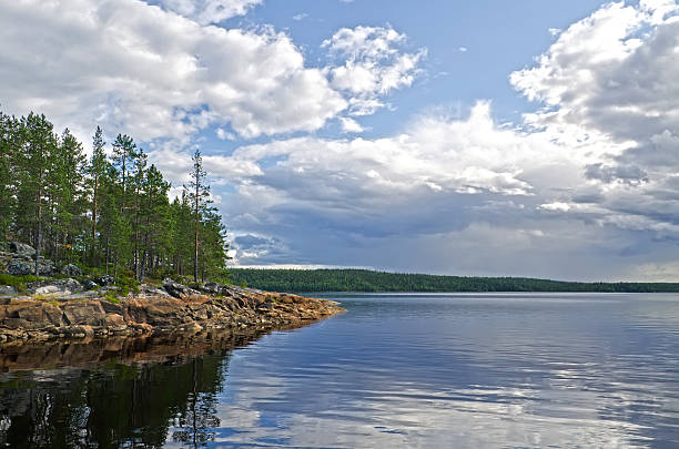 istock Island in the White sea 456852497