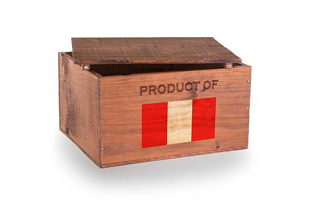 istock Wooden crate isolated on a white background 456852911