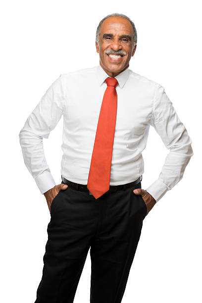 istock Latin business man with hands in pockets 456854699