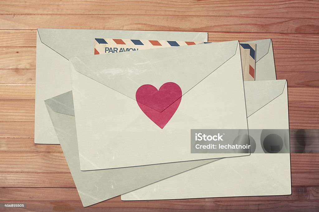 Love Buchstaben für den Valentinstag - Lizenzfrei Liebesbrief Stock-Foto