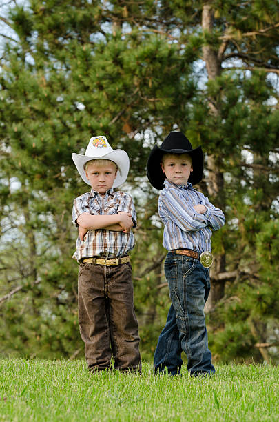 istock Two Tough Little Cowboys 456859555
