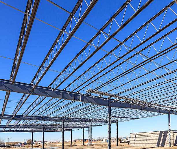 istock Steel Framing for new commercial building 456859663